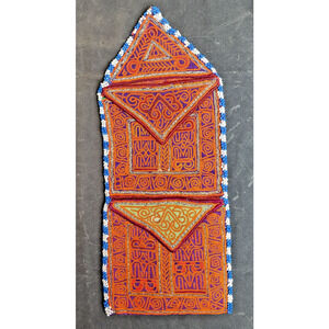 Kuchi Embroidered Pouch Wallet Afghan Handmade Beaded 12"x5"